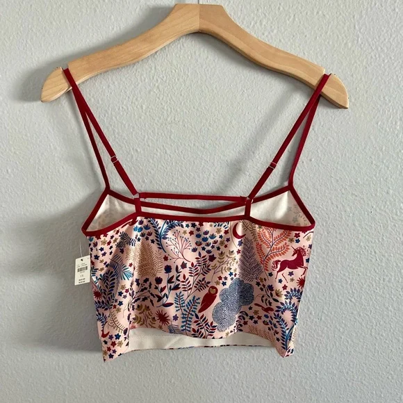 The LyreBird Skin Seamless Square-Neck Printed Cami Neutral Nude Maroon L/XL - Picture 12 of 12